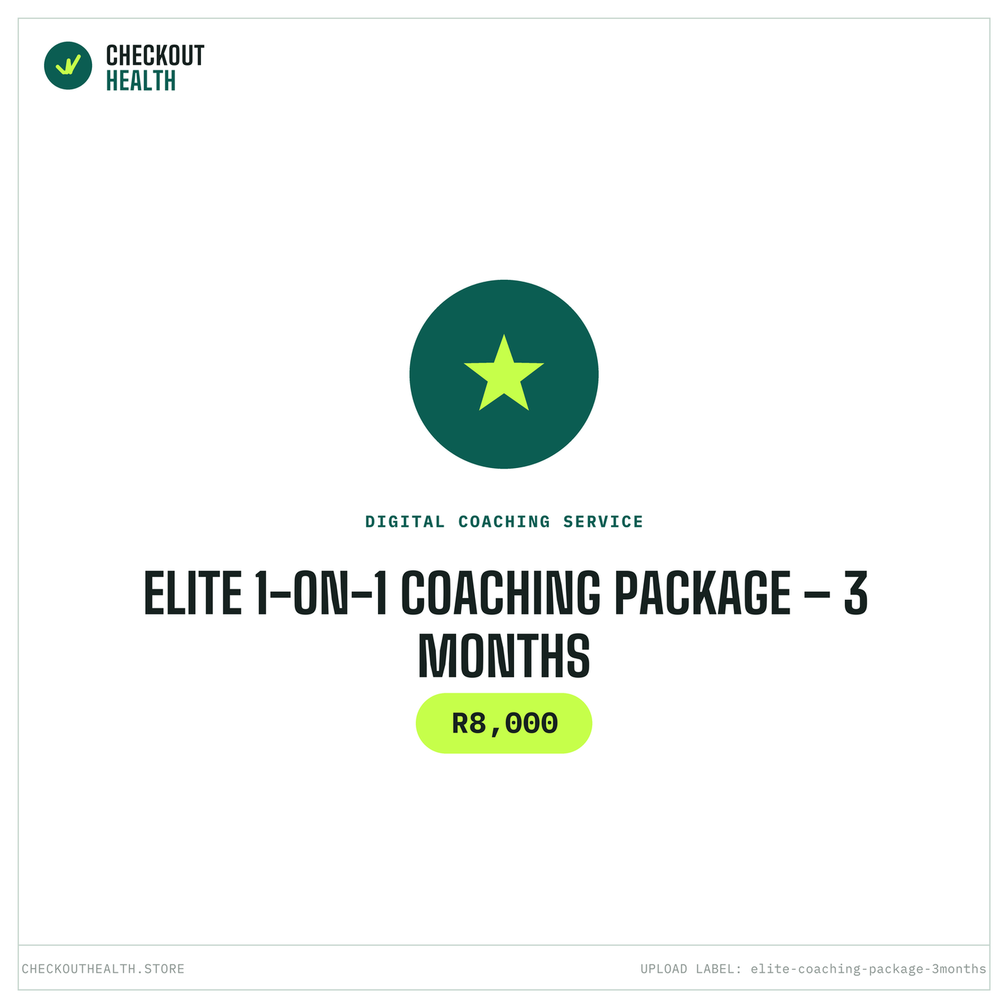 Elite 1-on-1 Coaching Package (Digital)