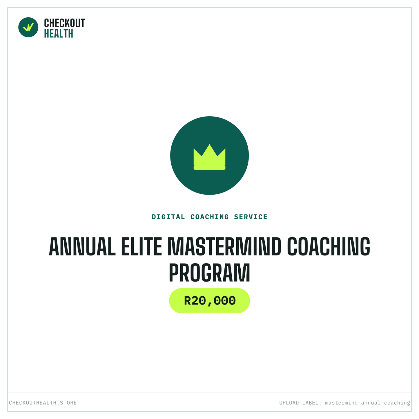 Annual Elite Mastermind Coaching Program (Digital)